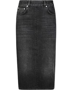 Haikure Denim Skirts - Black
