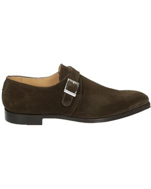 Crockett & Jones Bruine Suede Monkton Business Schoenen
