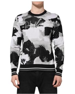 Dolce & Gabbana Round-Neck Knitwear - Negro