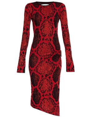 The Attico Kleid Mit Muster - Rot