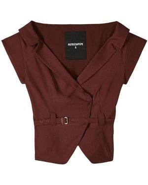 Patrizia Pepe Vests - Red