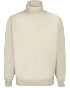 Dell'Oglio Turtlenecks - White