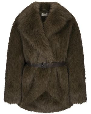 P.A.R.O.S.H. Faux Fur & Shearling Jackets - Green