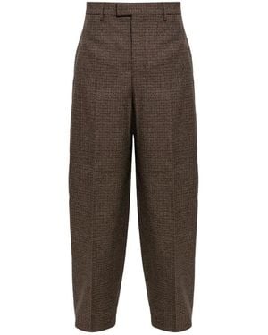Ami Paris Baumwollhose Mit Bügelfalte - Braun