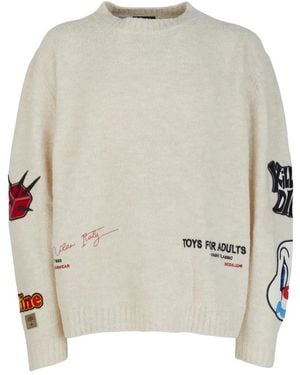 Gcds Patch Bouclé Pullover - Natur