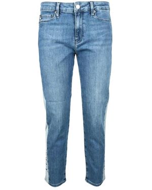 Love Moschino Vaqueros Elegantes Con Mezcla De Algodón, Mujer, Talla - Azul