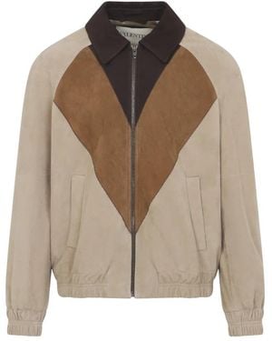 Valentino Leather Jackets - Brown