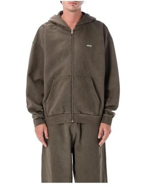Obey Zip-Throughs - Marrone