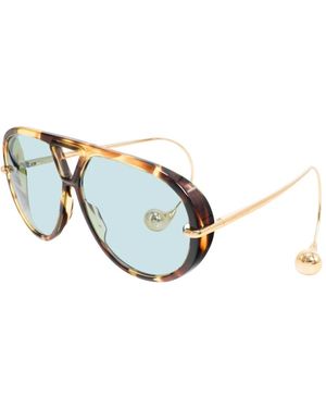 Bottega Veneta Oversized Aviator Zonnebril - Blauw