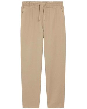 Ami Paris Katoenen Broek Met Elastische Taille - Naturel