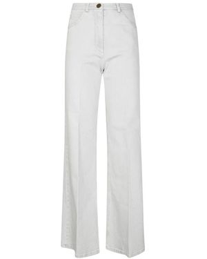 forte_forte Wide Jeans - White