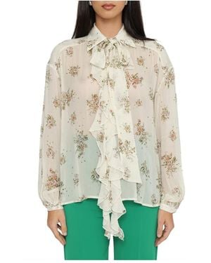 Aniye By Blumen Rüschenhemd Lily Stil - Natur