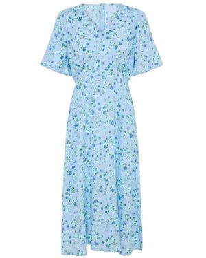 Ichi Midi Dresses - Azul
