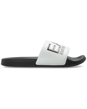 EA7 Gummiflip-Flops - Weiß