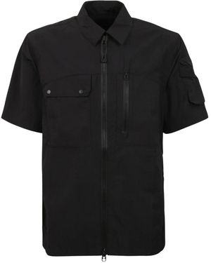 JG1 Overhemden ,Zwart ,Nylon Hybrid Utility Short Sleeve Shirt