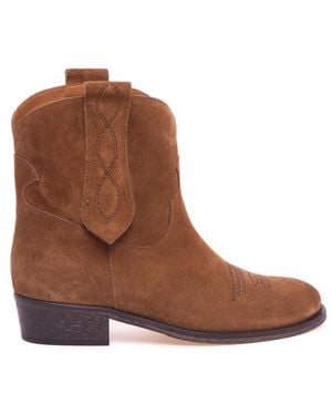 Via Roma 15 Cowboy & Biker Boots - Brown