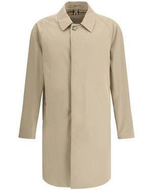 Burberry Fodera a quadretti cappotto in cotone colletto classico - Neutro