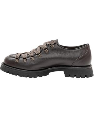 Maze Laced Shoes - Marrón