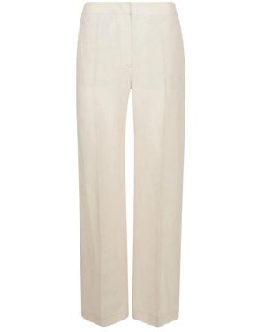 Eleventy Wijde Broek - Wit