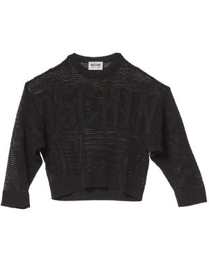 Moschino Round-Neck Knitwear - Black