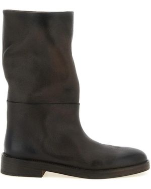 Marsèll Schoenen ,Bruin ,Leer Tubetto Enkellaarzen - Zwart