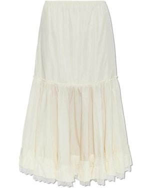 Ganni Midi Skirts - Bianco