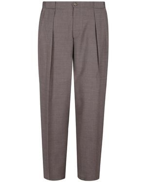 BRIGLIA Slim-Fit Trousers - Gris