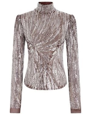 Rabanne Long Sleeve Tops - Marron