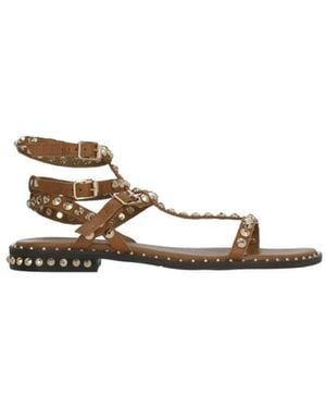 Ash Flat Sandals - Natural