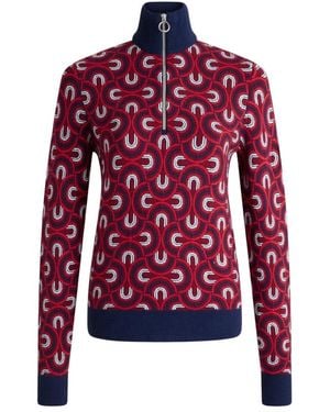 Fusalp Truien & Vesten ,Veelkleurig ,Wol Pilule Knit Sweater - Rood