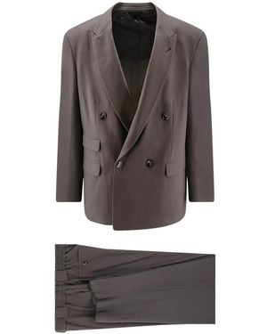 Giorgio Armani Kostuums ,Grijs ,Double Breasted Suits