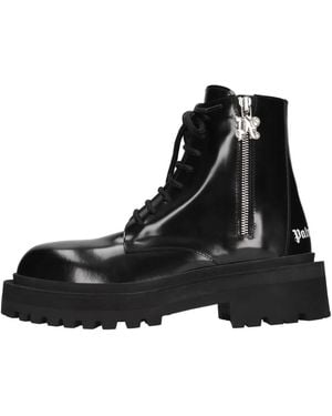 Palm Angels Lace-Up Boots - Black