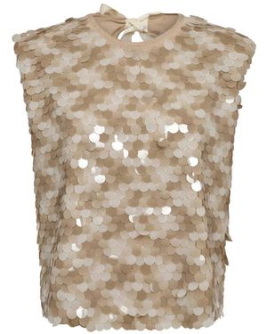 co'couture Sleeveless Tops - Neutro