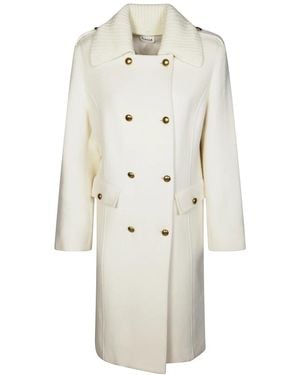 P.A.R.O.S.H. Double-Breasted Coats - Blanc