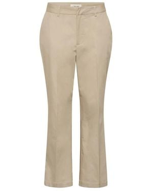 Cream Wide Trousers - Neutro