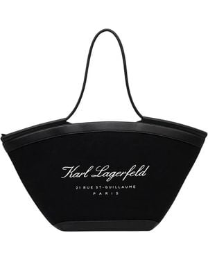 KARL LAGERFELD Tote Bags - Nero