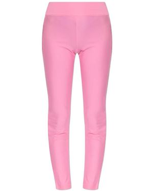 Versace Jeans Couture Broeken ,Roze ,Leggings Met Zijstrepen