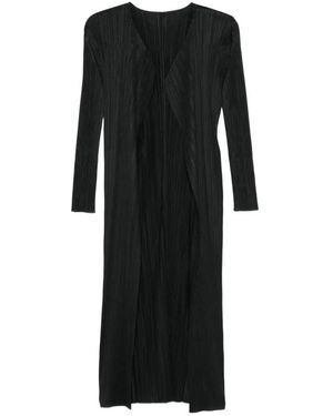 Issey Miyake Single-Breasted Coats - Black