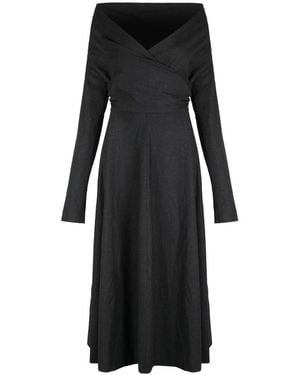 Alberta Ferretti Midi Dresses - Black