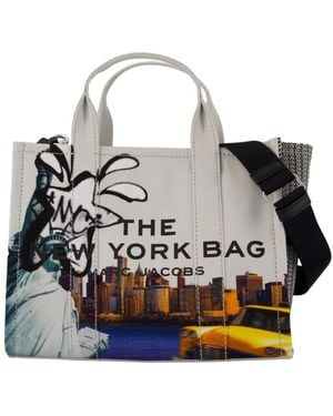 Marc Jacobs Tassen ,Veelkleurig ,Katoen The City Tote Bag - Meerkleurig