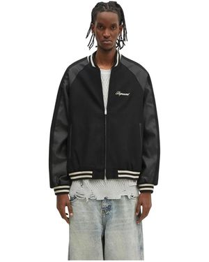 Represent Jassen ,Zwart ,Wol Raglan Varsity Jas