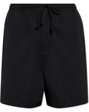 Y-3 Zwarte French-Terry Cutline Shorts