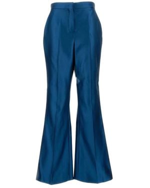 Fendi High-Waist Charleston Broek - Blauw