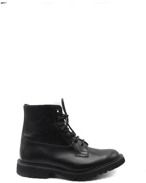 Tricker's Lace-Up Boots - Black