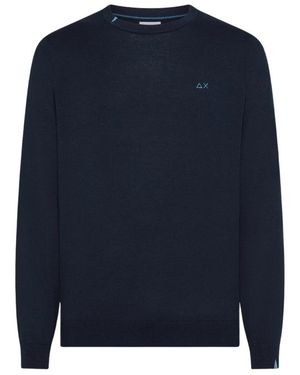 Sun 68 Round-Neck Knitwear - Azul