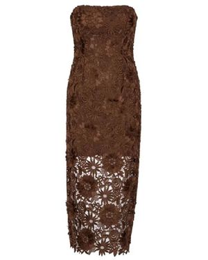 ROTATE BIRGER CHRISTENSEN Midi Dresses - Brown
