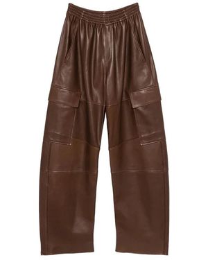 Petar Petrov Leather Trousers - Marrón