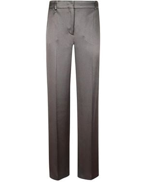 Alberta Ferretti Straight Pants - Gray