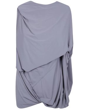 Entire studios Lycra Side Drape Top - Blau