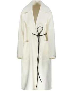 Sportmax Belted Coats - White